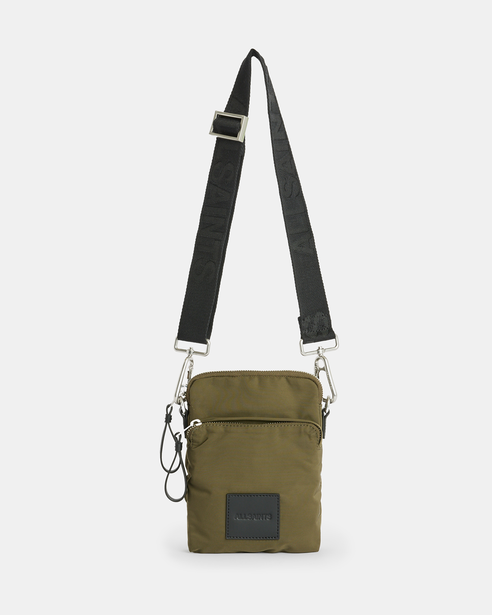 AllSaints Falcon Recycled Logo Patch Pouch Bag