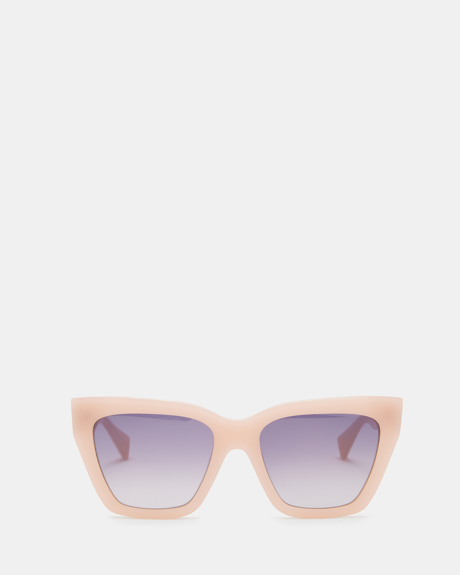 AllSaints Minerva Square Cat Eye Sunglasses,, Pink, Size: One Size