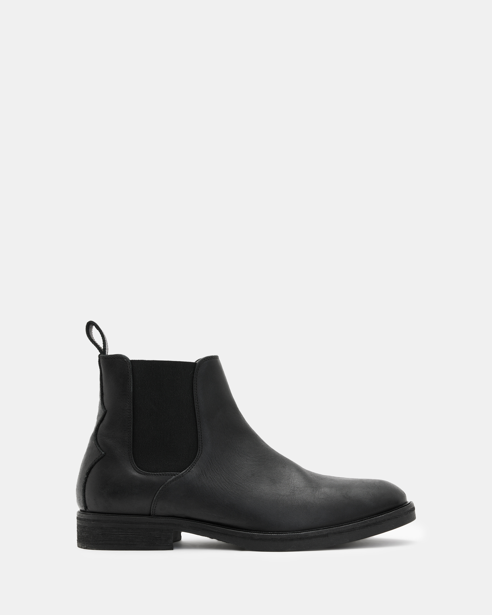 AllSaints Creed Leather Chelsea Boots,, Black, Size: UK
