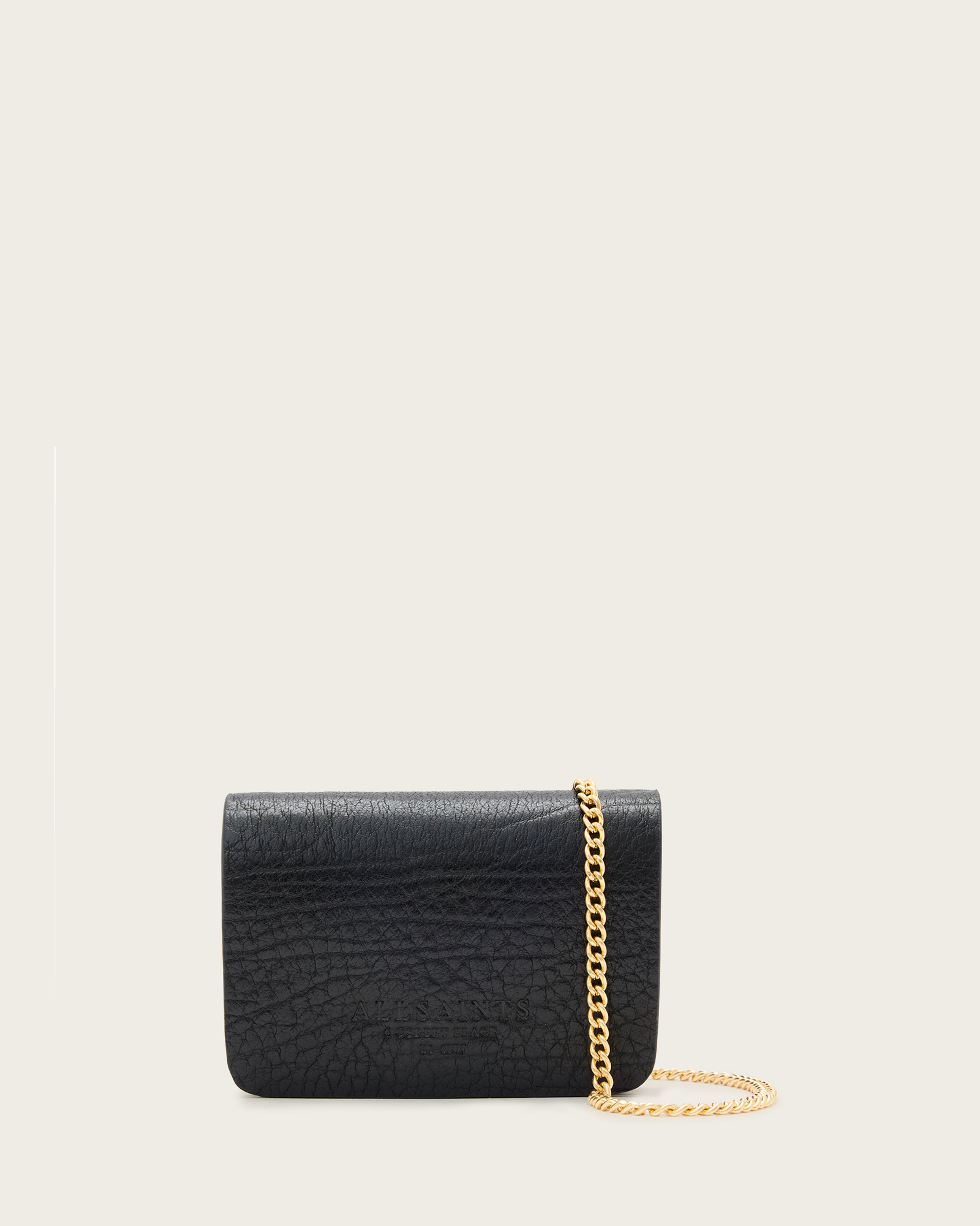 ALLSAINTS COW LEATHER HONORE LEATHER CROSSBODY WALLET BAG