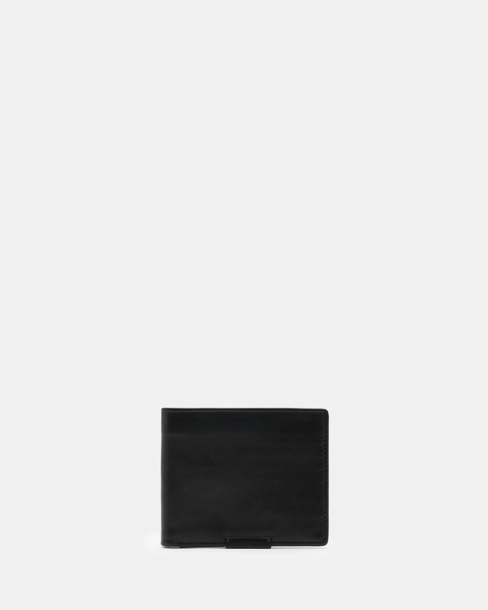 AllSaints Attain Leather Cardholder Wallet,, Black, Size: One Size