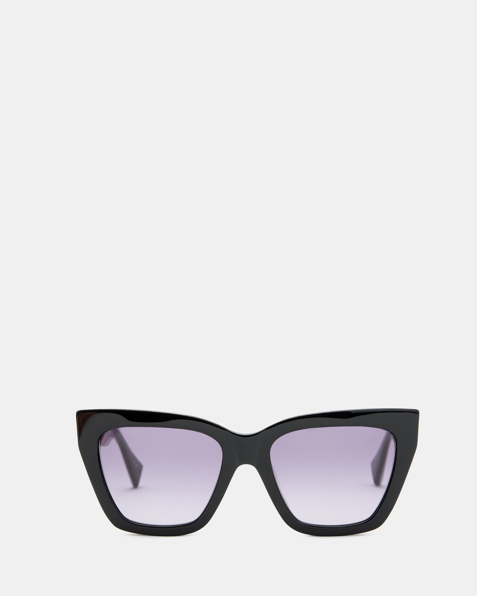AllSaints Minerva Cat Eye Sunglasses,, GLOSS BLACK