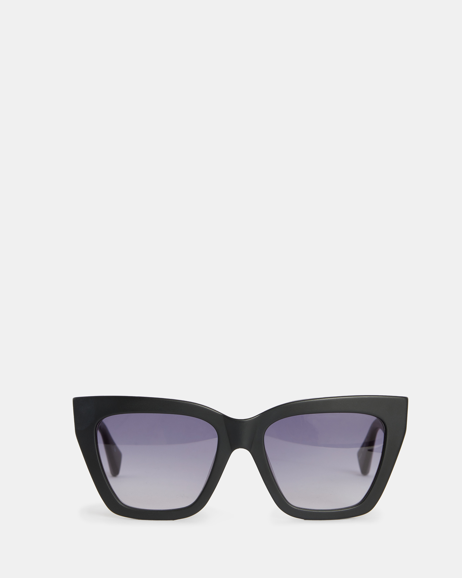 AllSaints Minerva Square Cat Eye Sunglasses,, MATTE BLACK