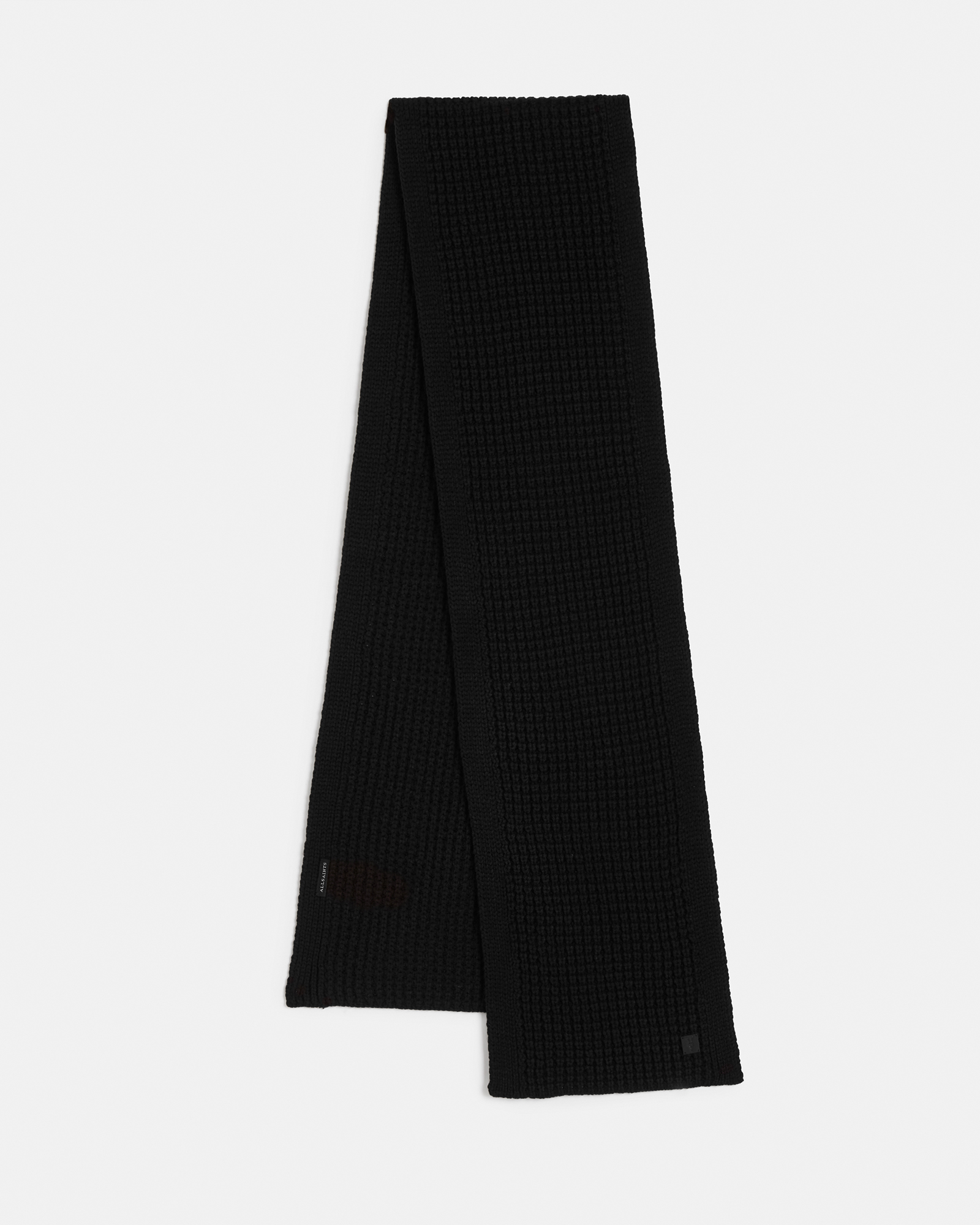 AllSaints Men's Nevada Scarf, Black, Size: One Size