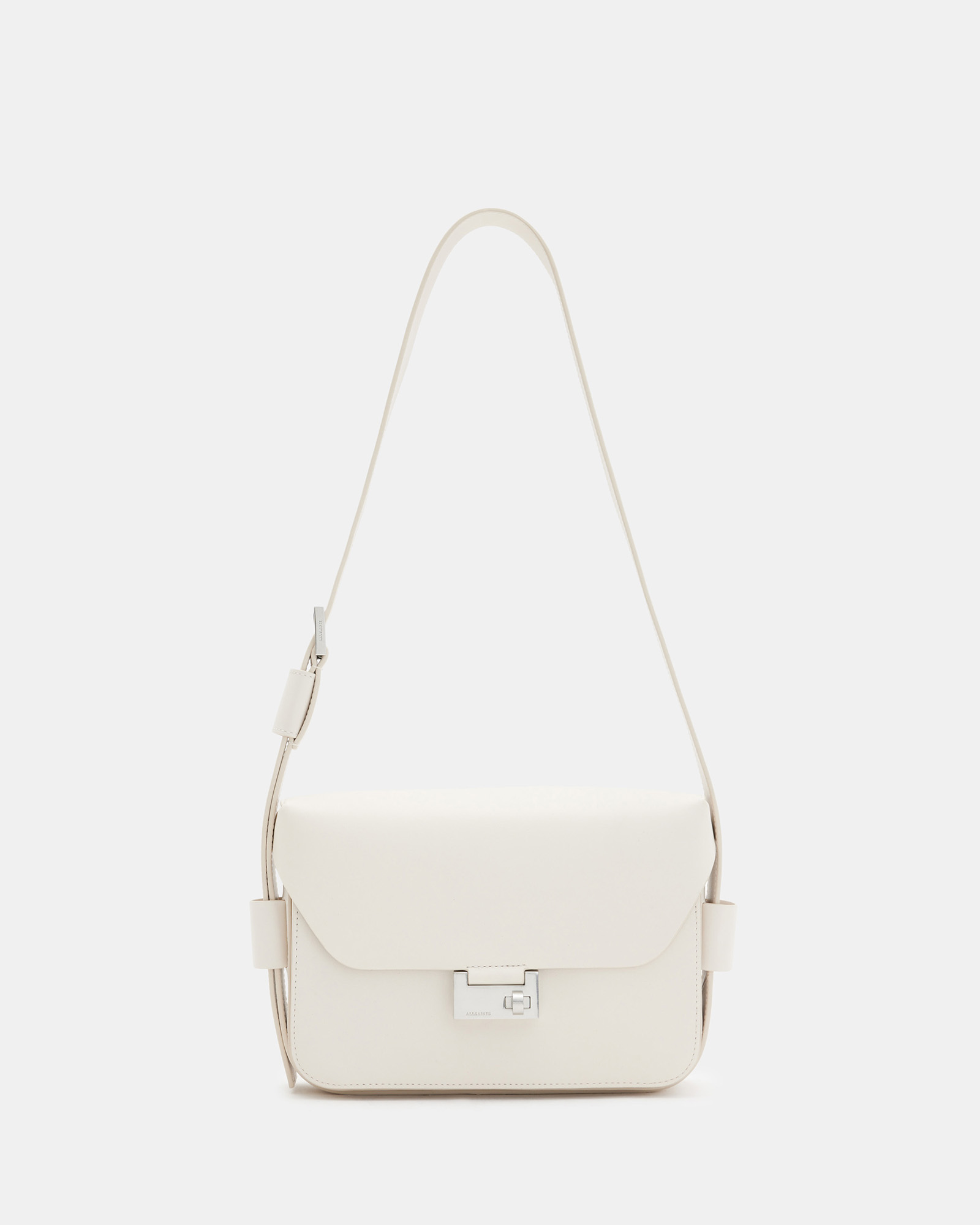 AllSaints Etienne Leather Shoulder Bag,, DESERT WHITE