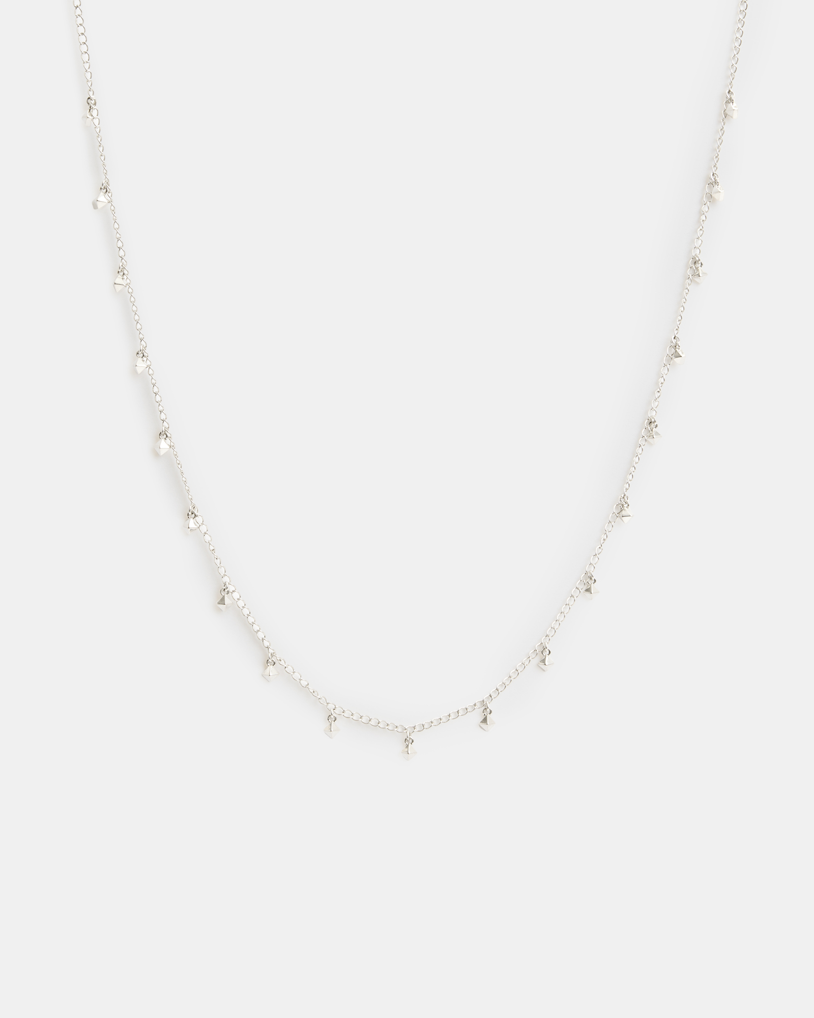 AllSaints Ria Mini Stud Sterling Silver Necklace