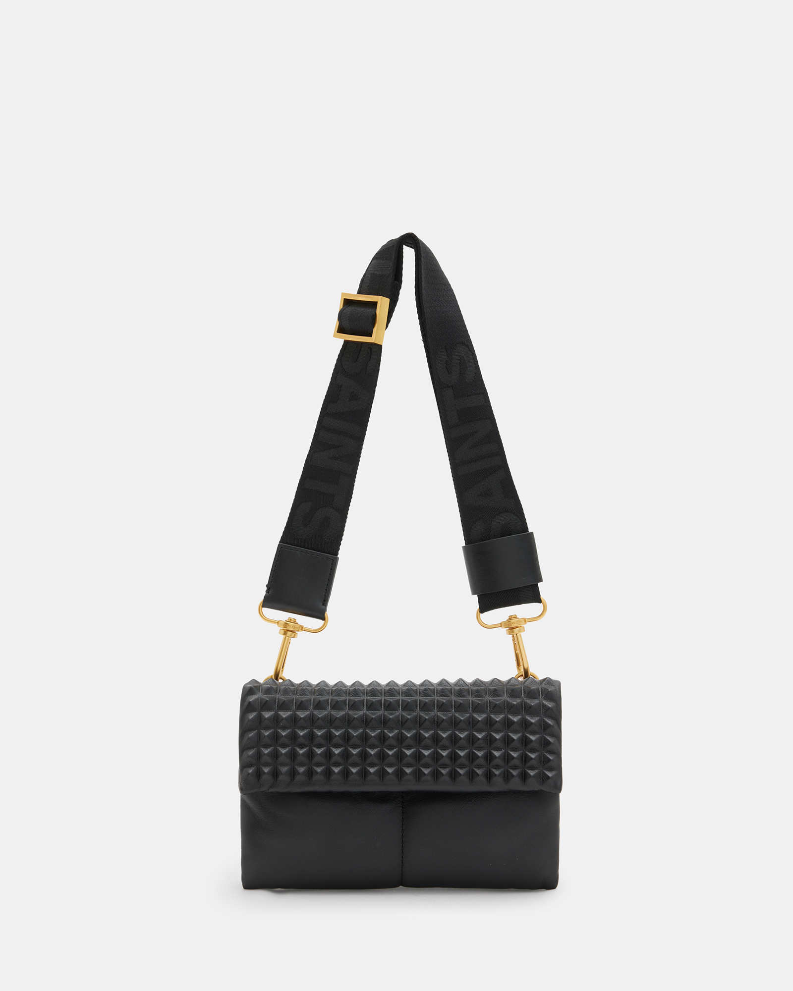AllSaints Ezra Studded Leather Crossbody Bag