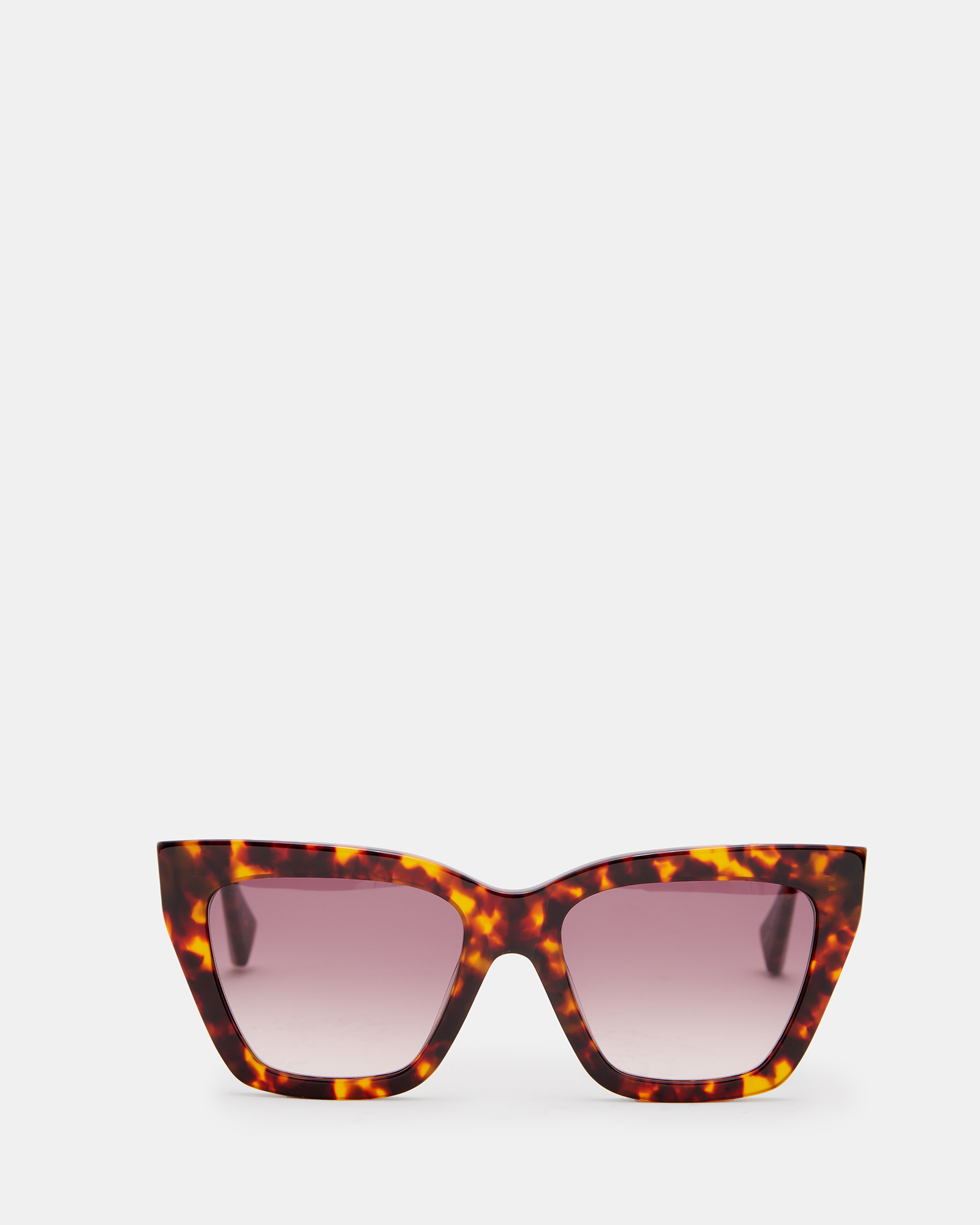 AllSaints Minerva Square Cat Eye Sunglasses,, Brown