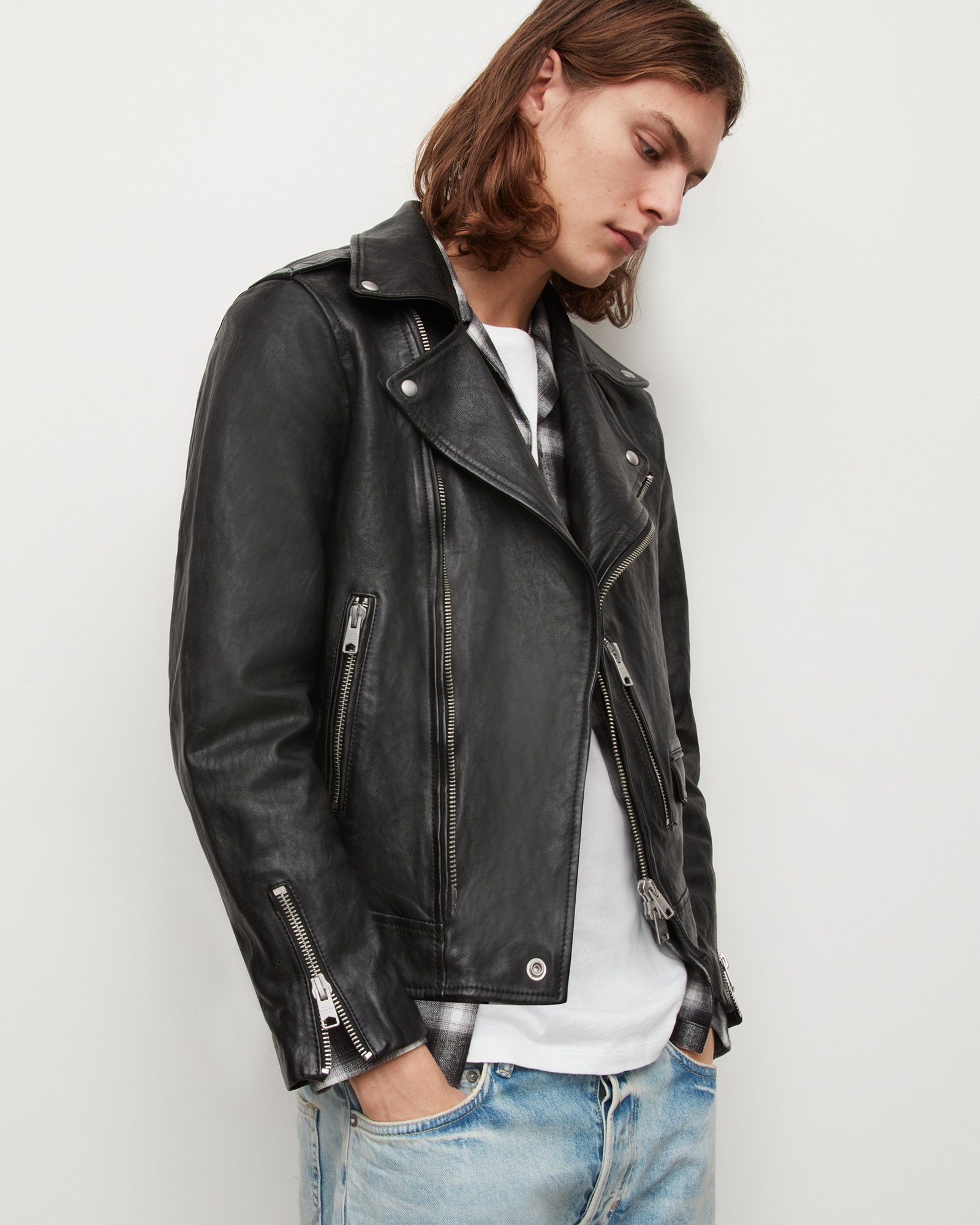 AllSaints Sora Leather Biker Jacket