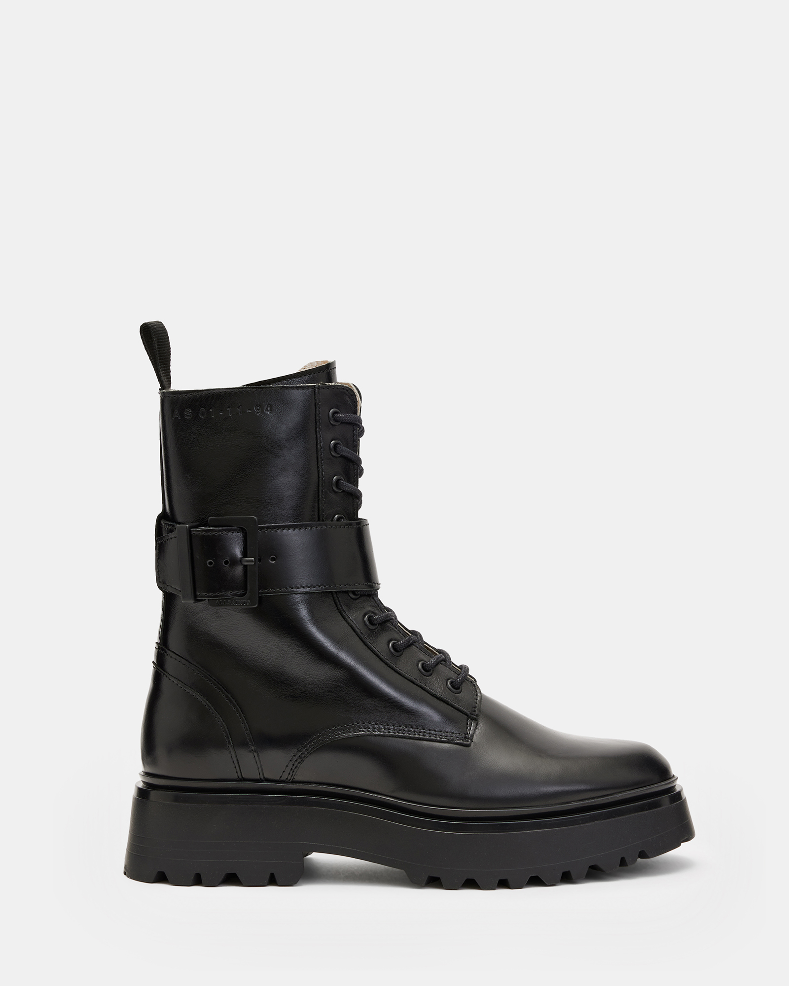 AllSaints Onyx Leather Boots,, Black