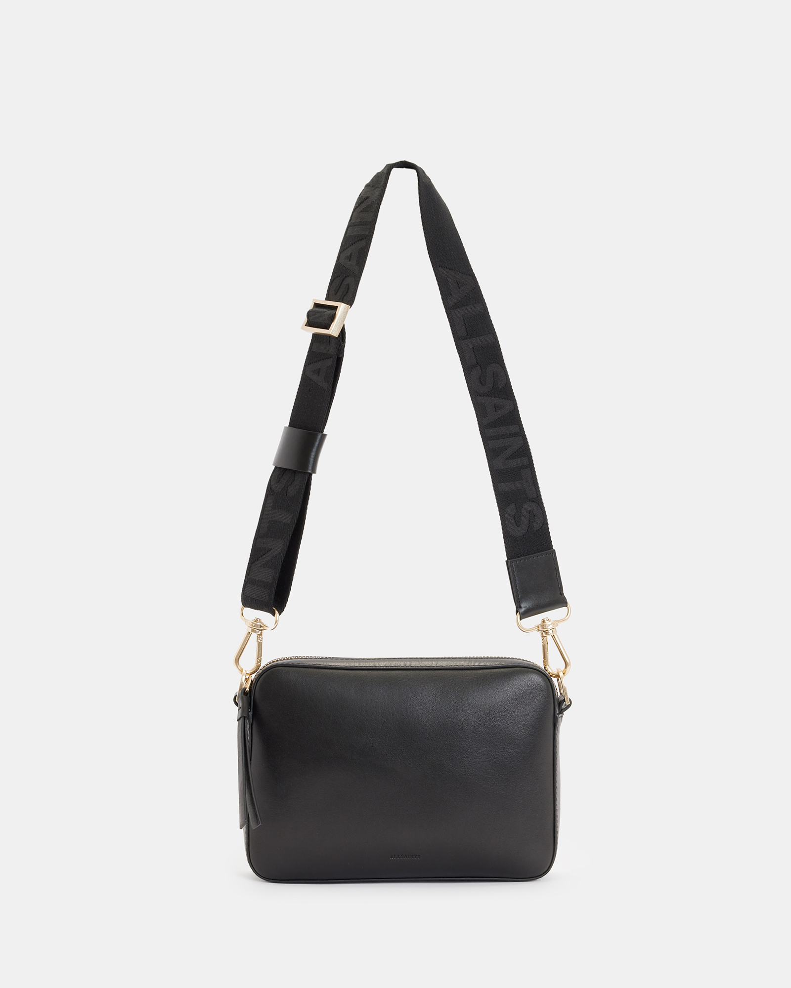 AllSaints Lucille Leather Crossbody Bag,, Black