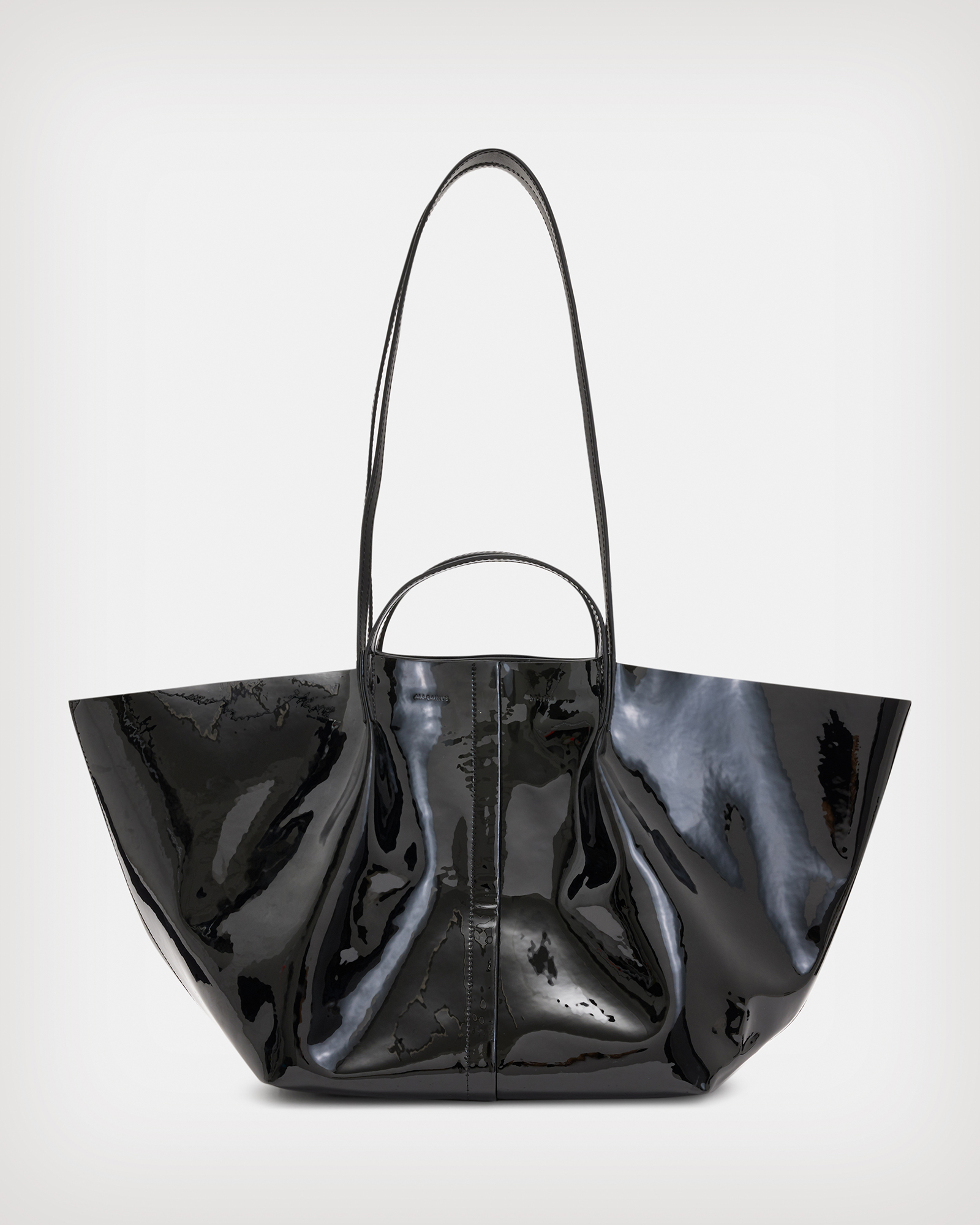 Odette East West Leather Tote Bag Black | ALLSAINTS CA