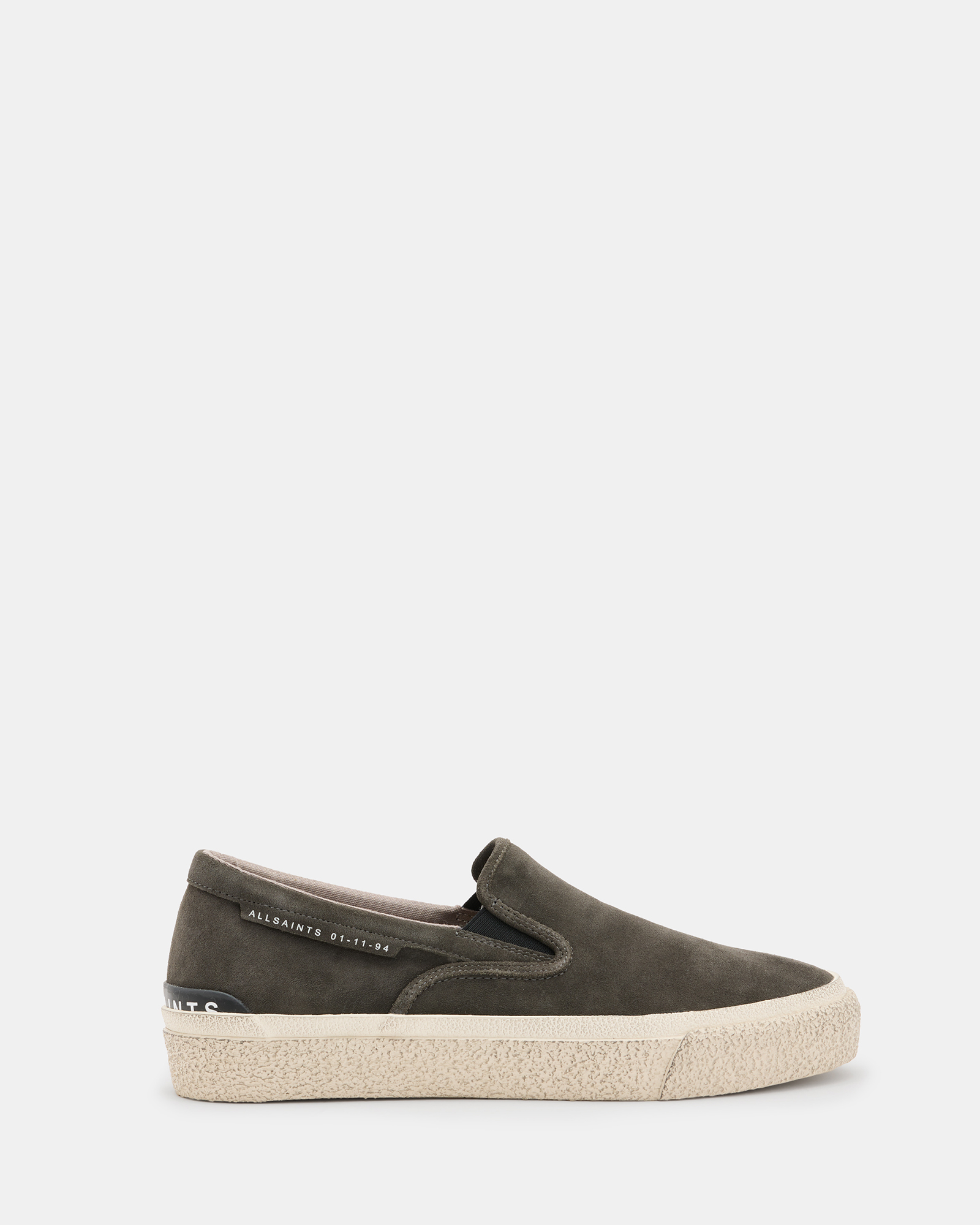 AllSaints Navaho Suede Slip On Trainers