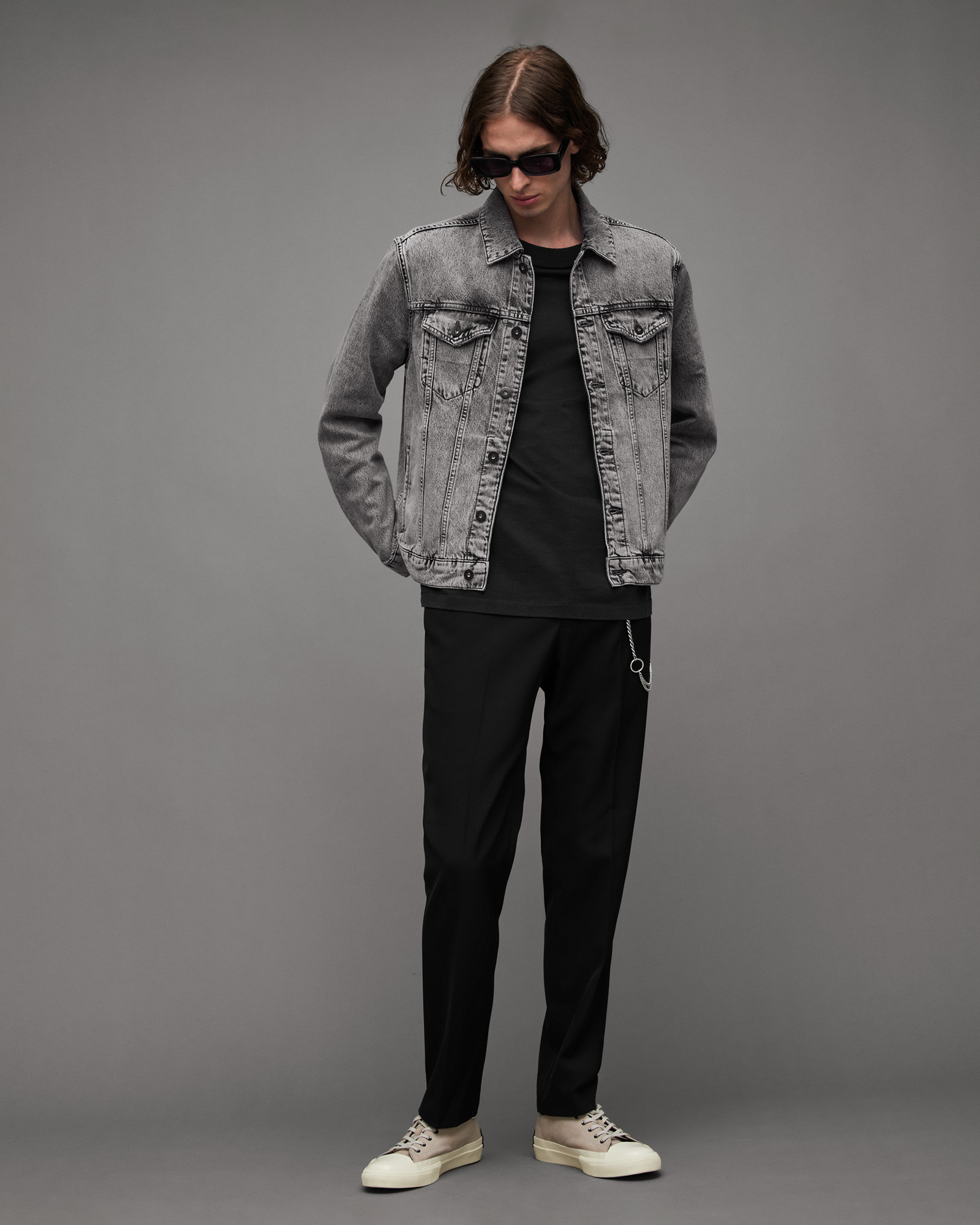 AllSaints Hebden Denim Trucker Jacket