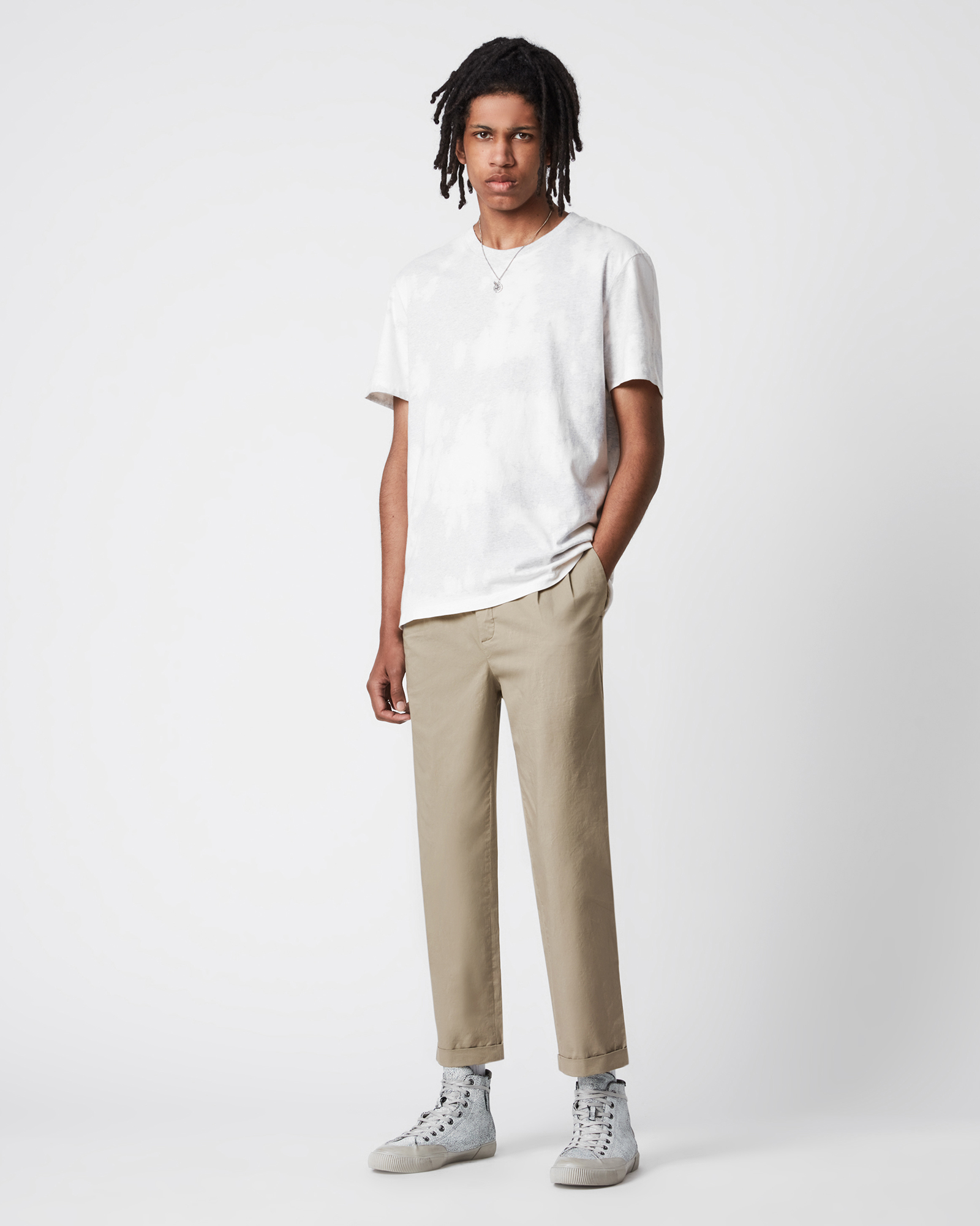 AllSaints Matford Cropped Straight Trousers