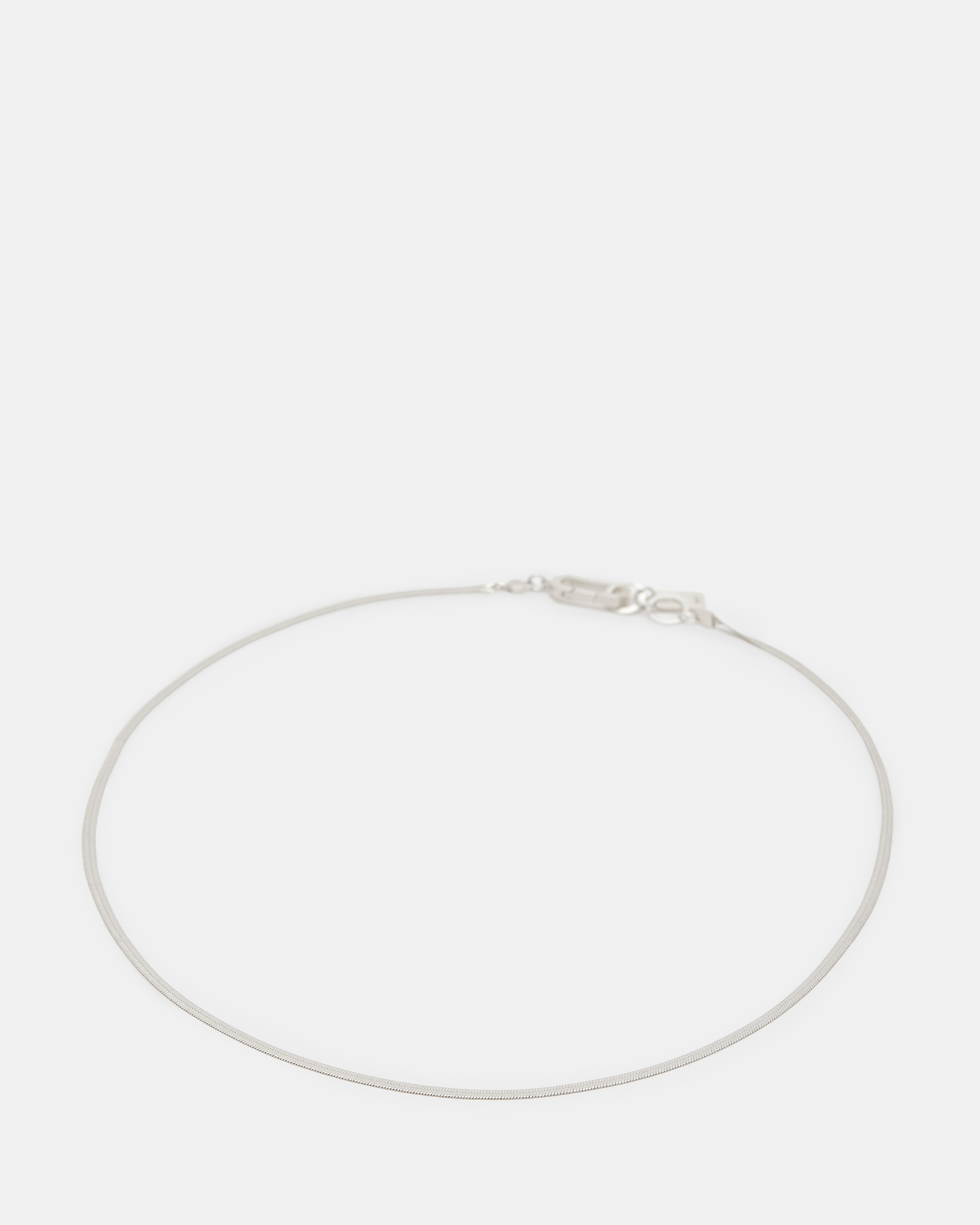 AllSaints Snake Chain Fine Sterling Silver Necklace