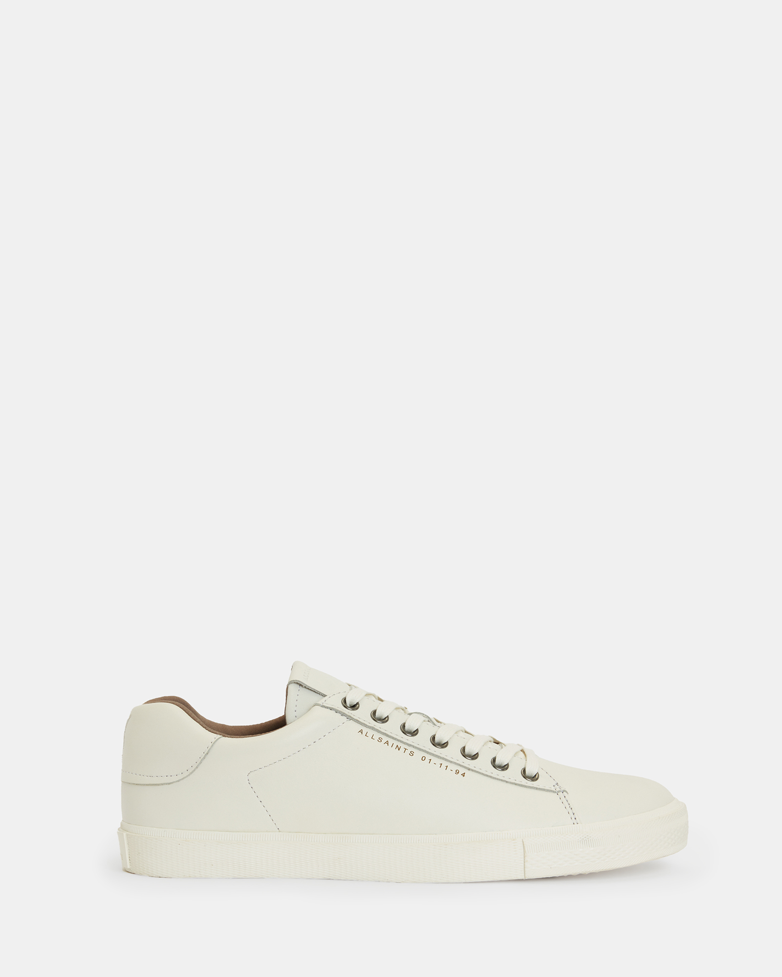 AllSaints Brody Leather Low Top Trainers,, White
