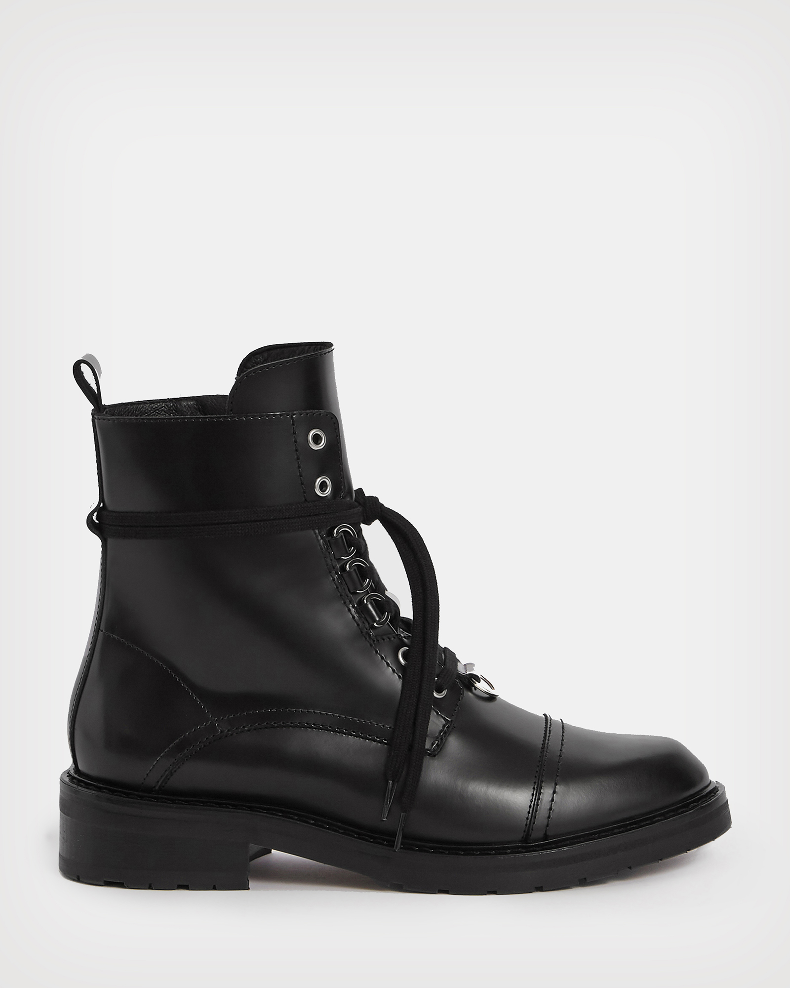 Lira Leather Boots Black | ALLSAINTS