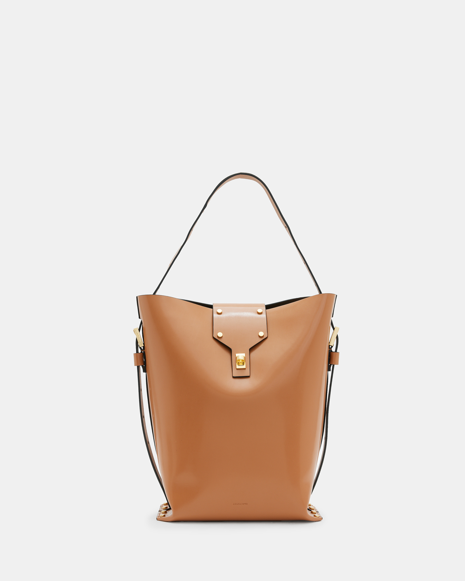 AllSaints Miro Adjustable Leather Shoulder Bag,, DESERT TAN