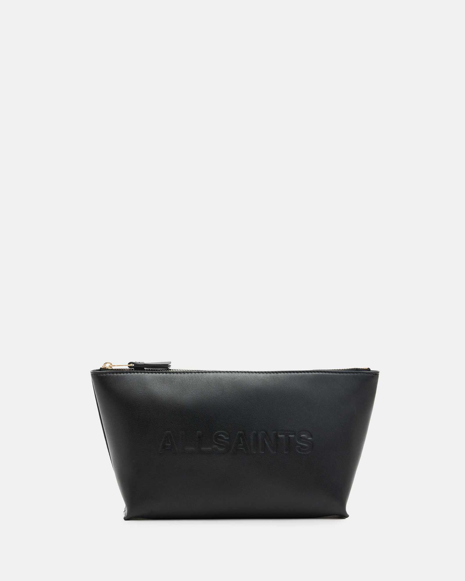 AllSaints Emile Leather Logo Pouch Bag,, Black
