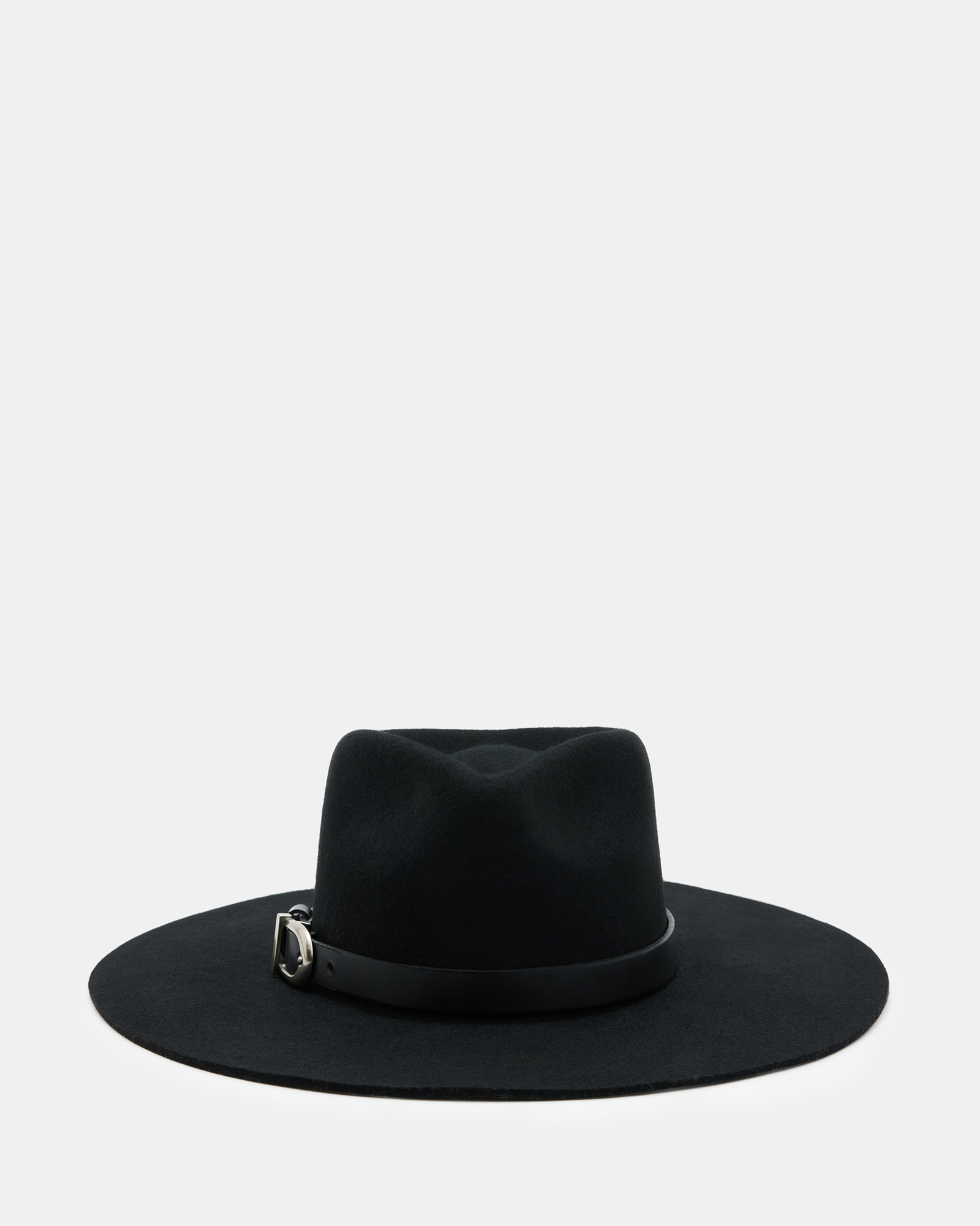 AllSaints Briony Western Bolero Hat,, BLACK/ANTQ NICKEL