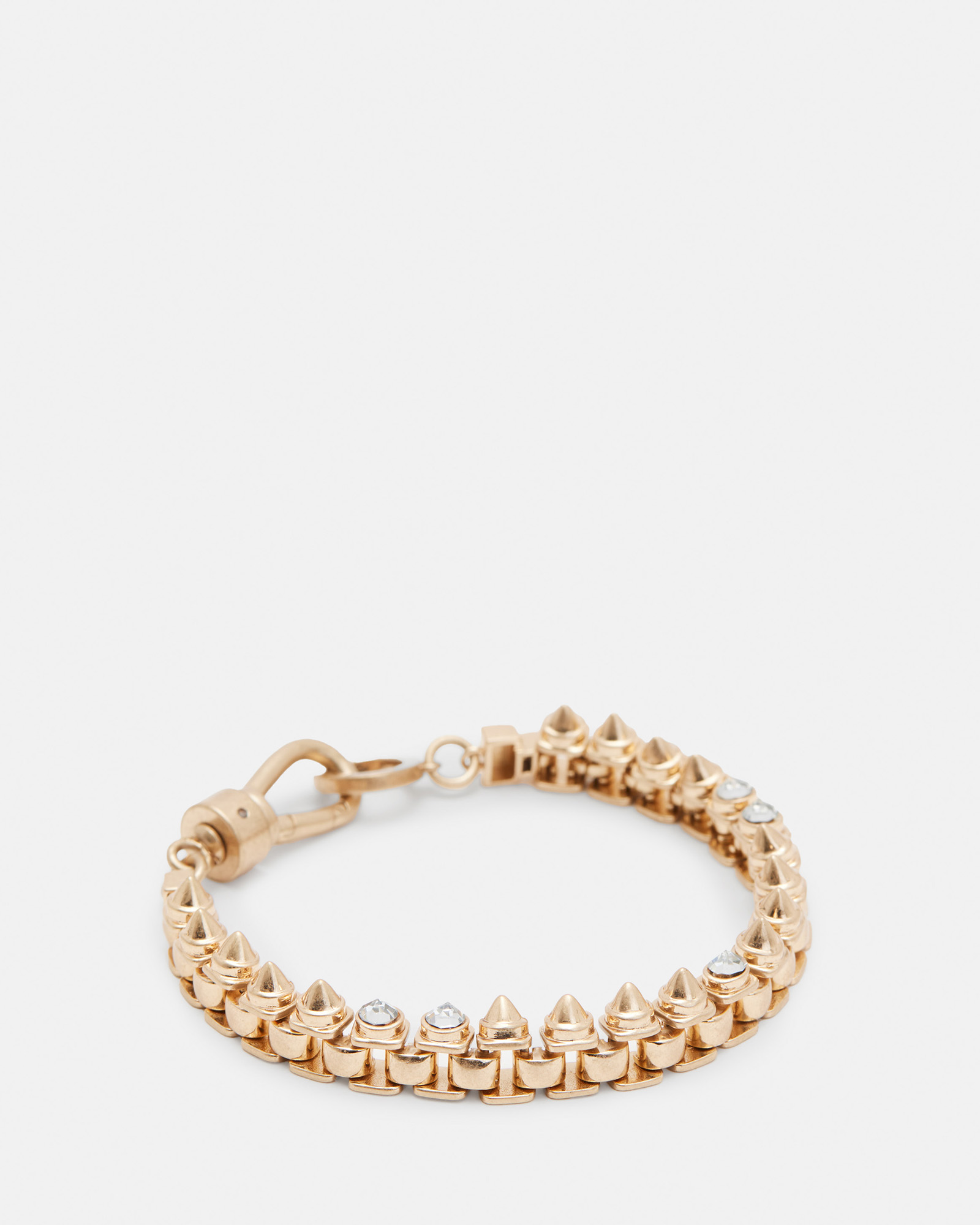 AllSaints Bobbie Box Chain Studded Bracelet