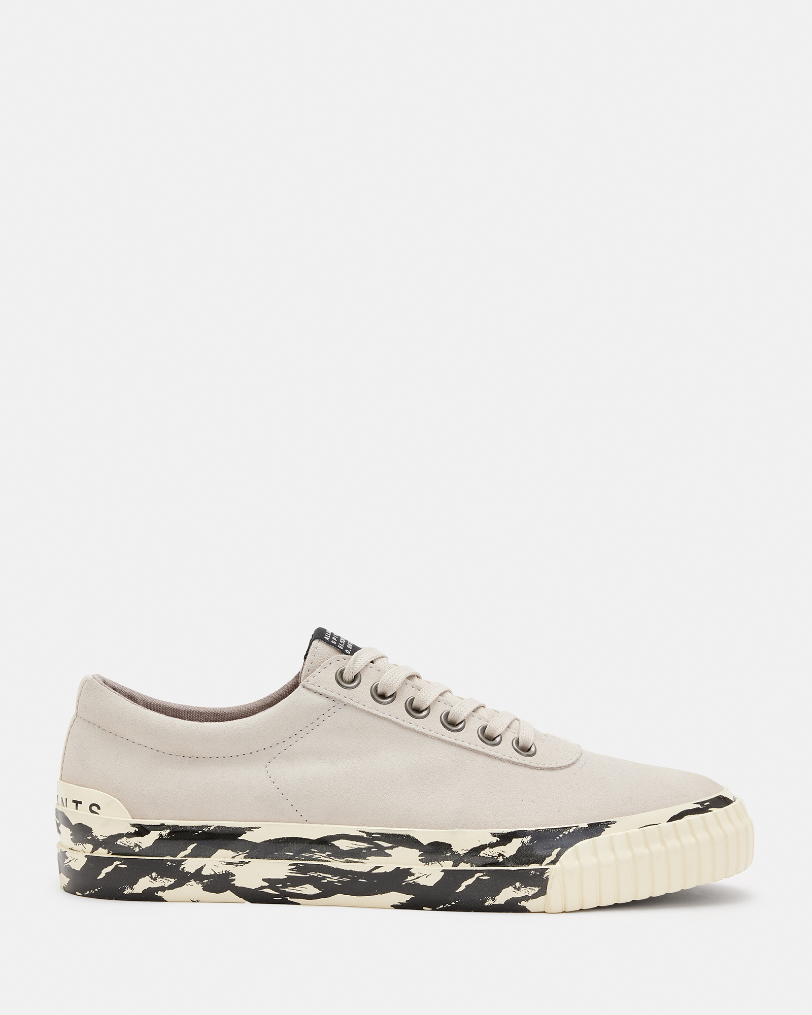 AllSaints Knox Suede Low Top Trainers