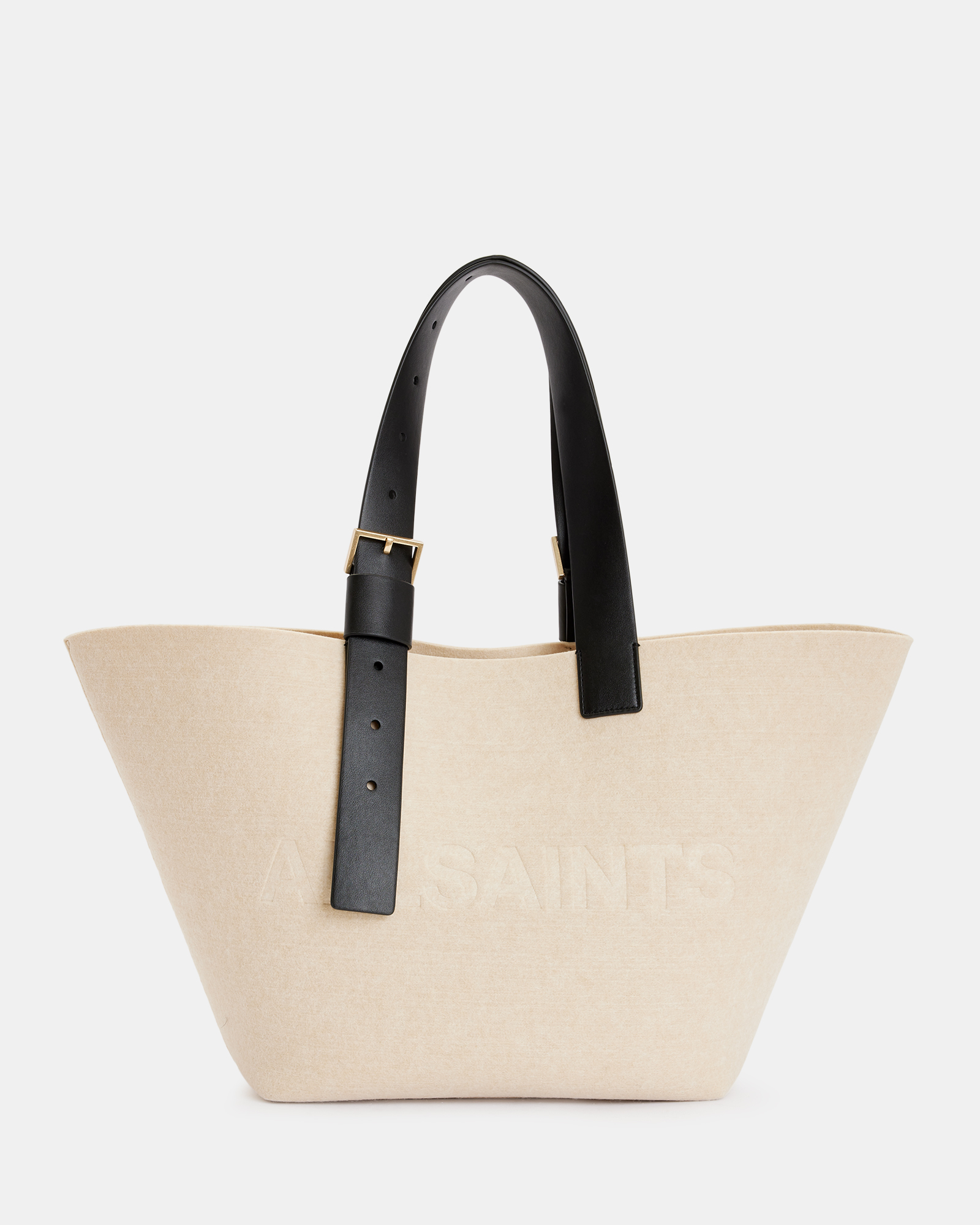AllSaints Anik Spacious Felt Logo Tote Bag
