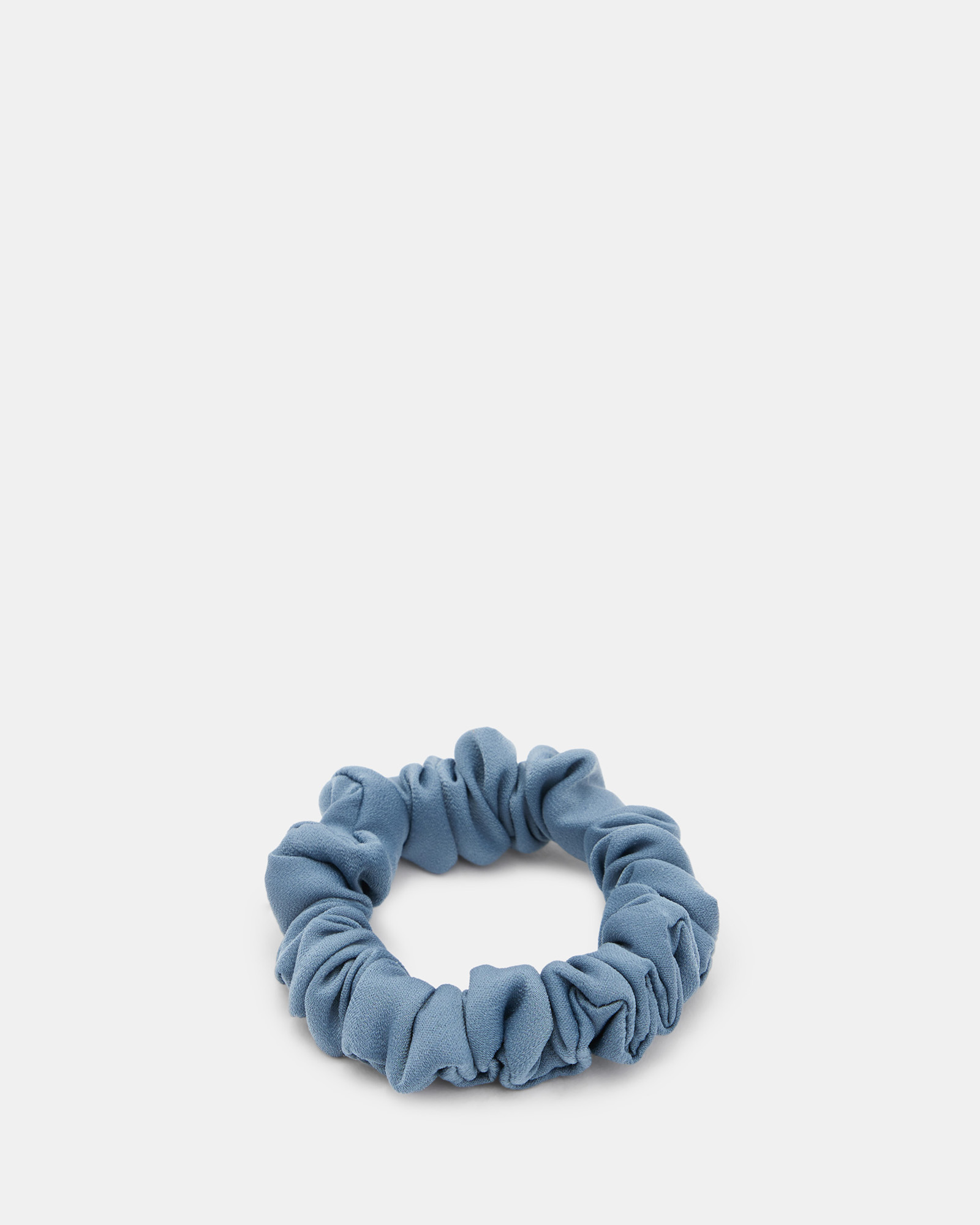 AllSaints Blue Mini Scrunchie,, Petrol Blue