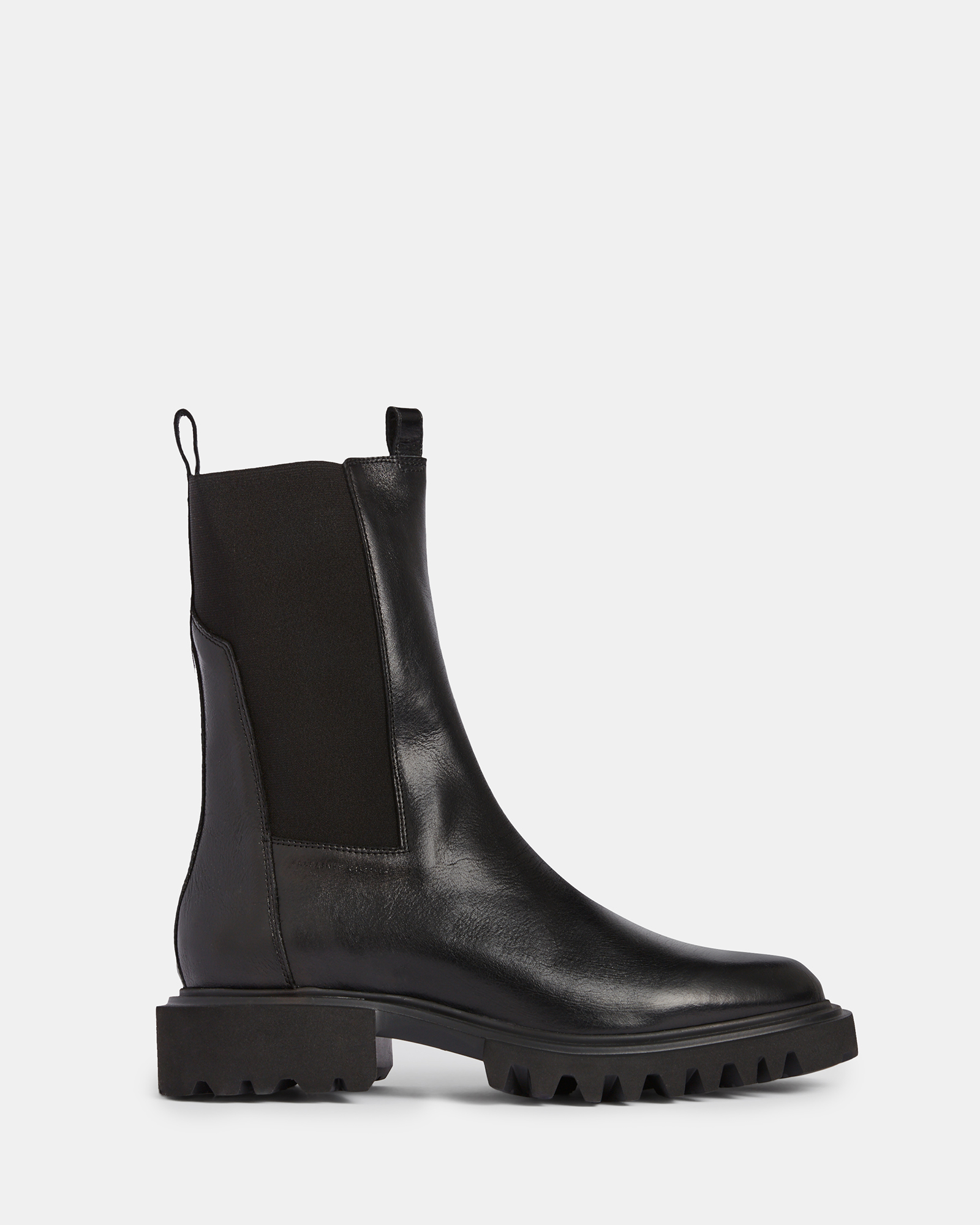 AllSaints Hallie Leather Boots,, Black
