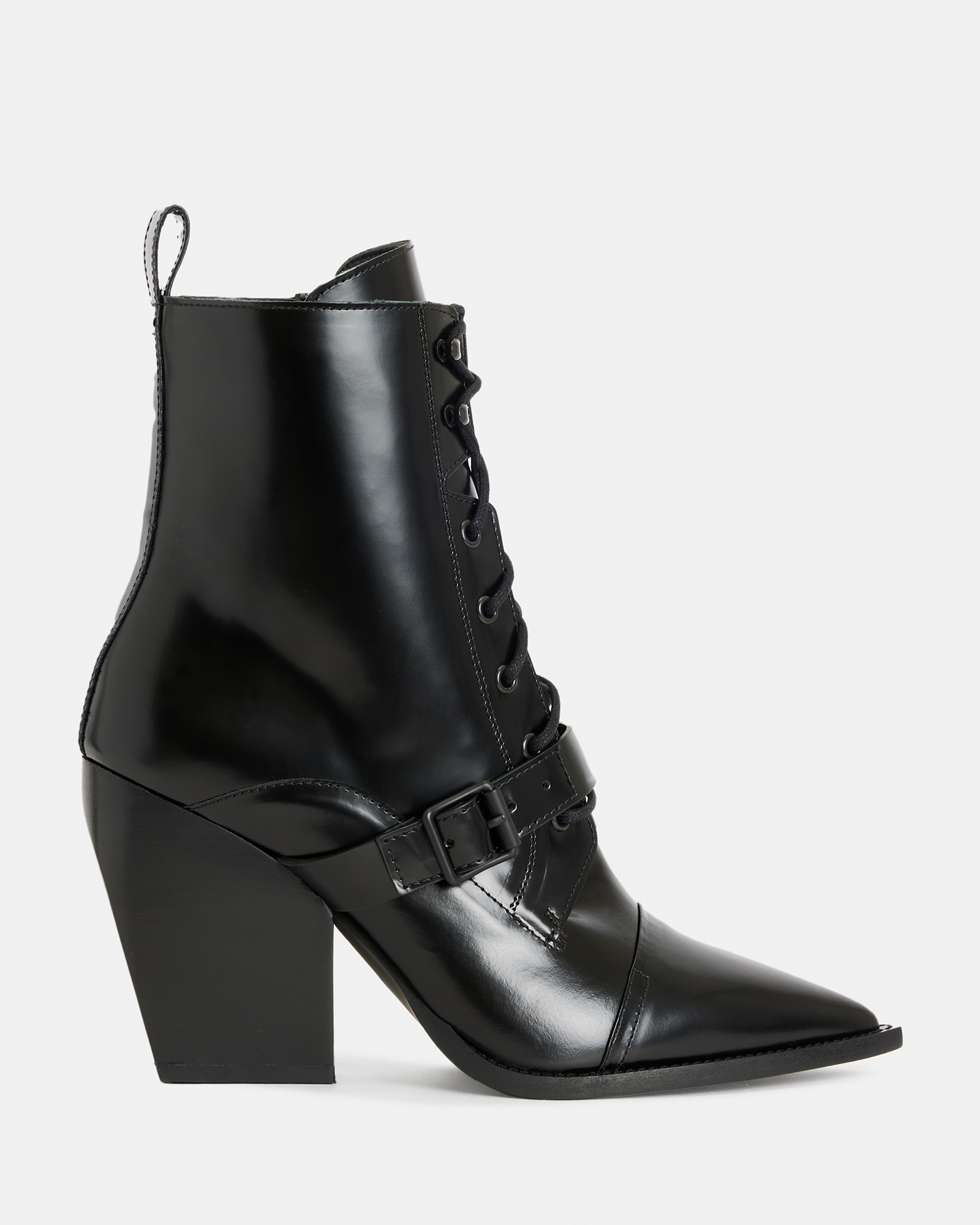 Bianca Leather Boots Black | ALLSAINTS US