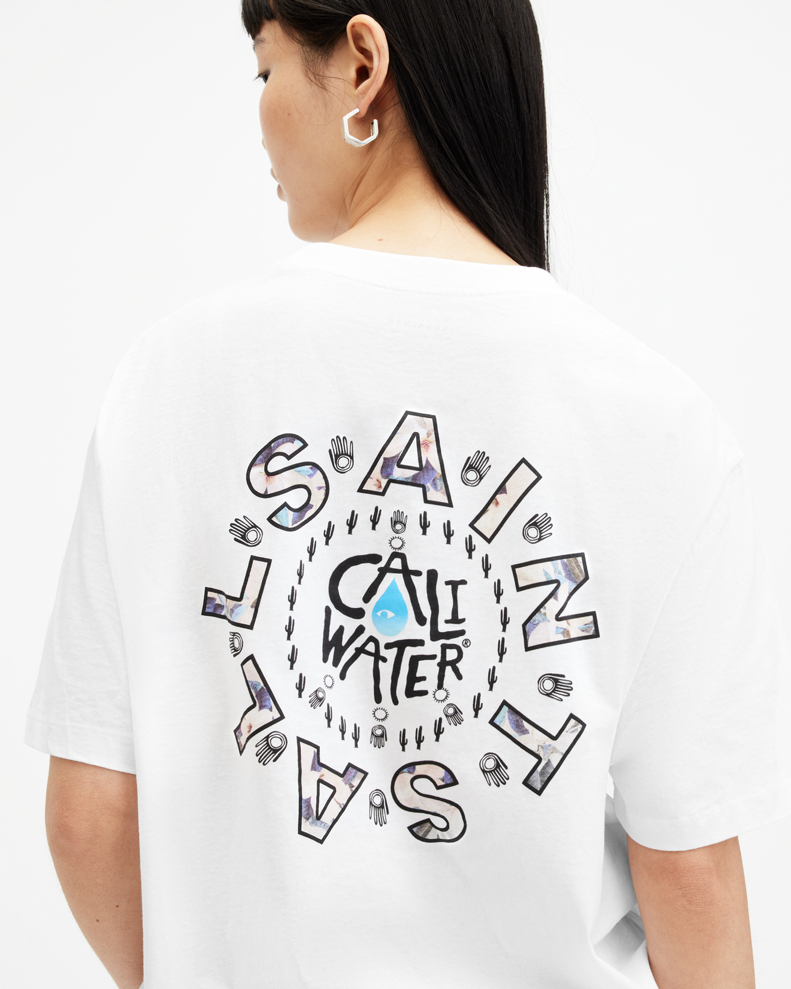 Shop Allsaints Caliwater Relaxed Fit T-shirt In White
