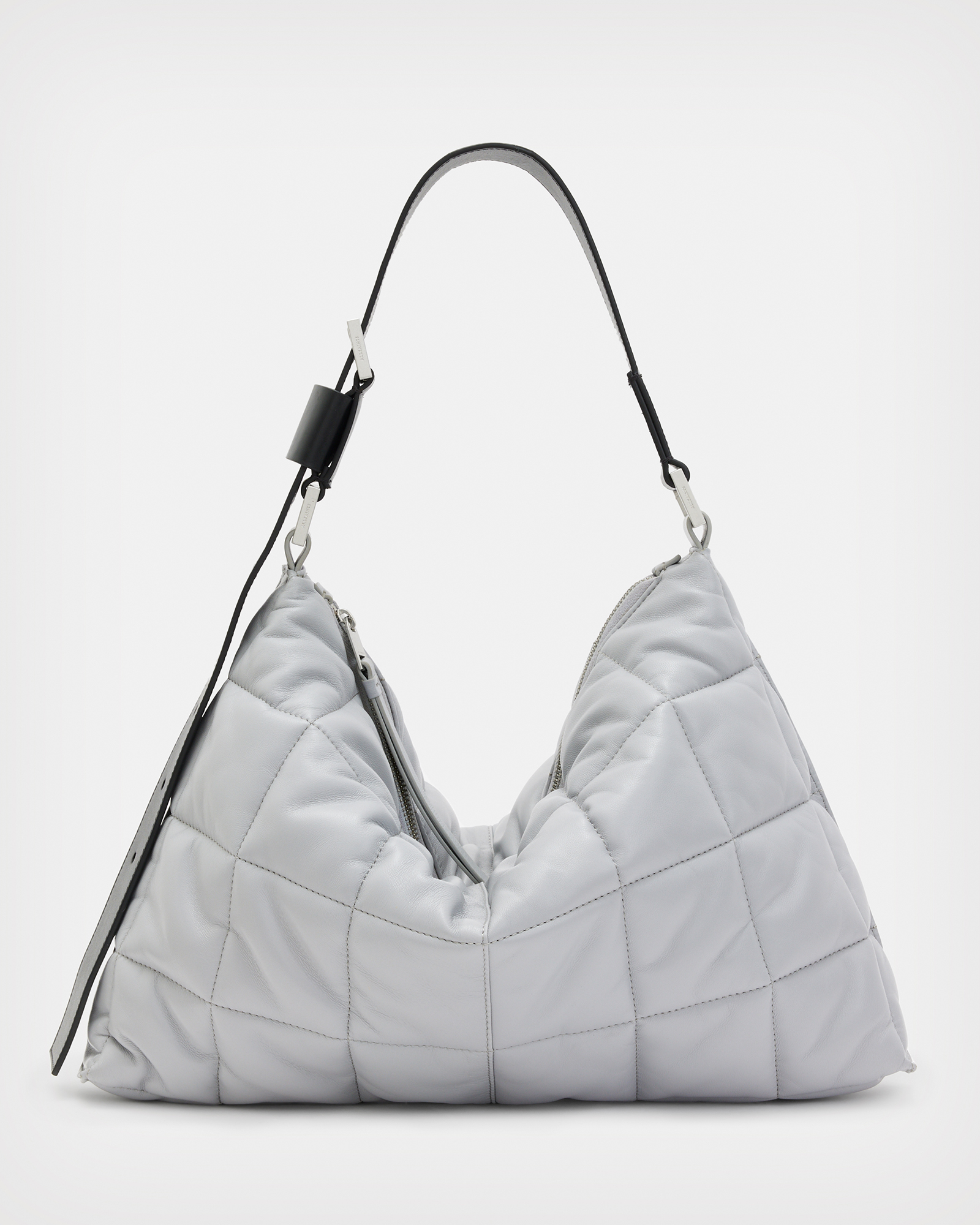 🍀Lucky Brand "Francoise" Hobo Shoulder bag Gray Pebbled Leather  ‏ $189.00 EUC