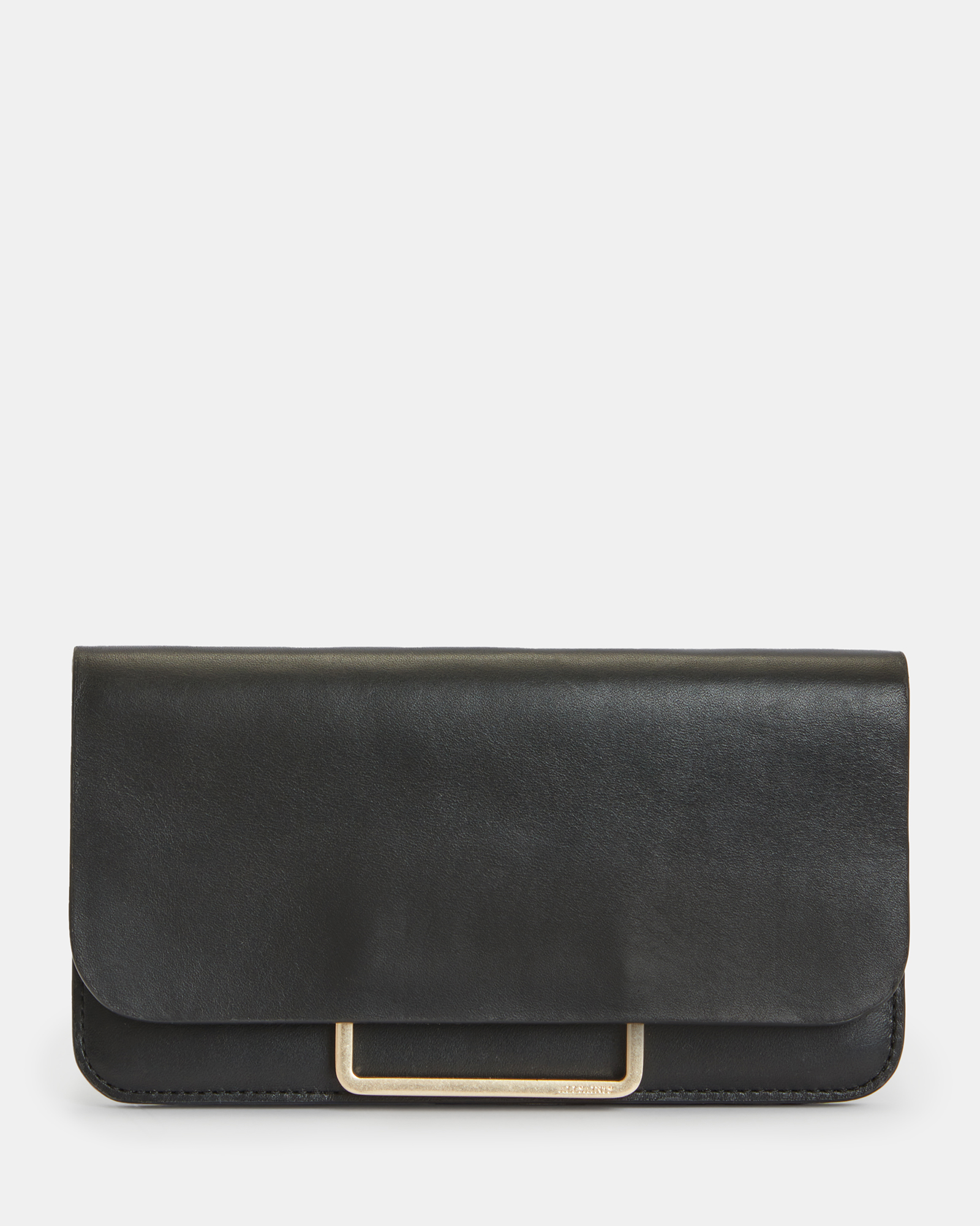 Monique Leather Wallet Bag Belt Black | ALLSAINTS US