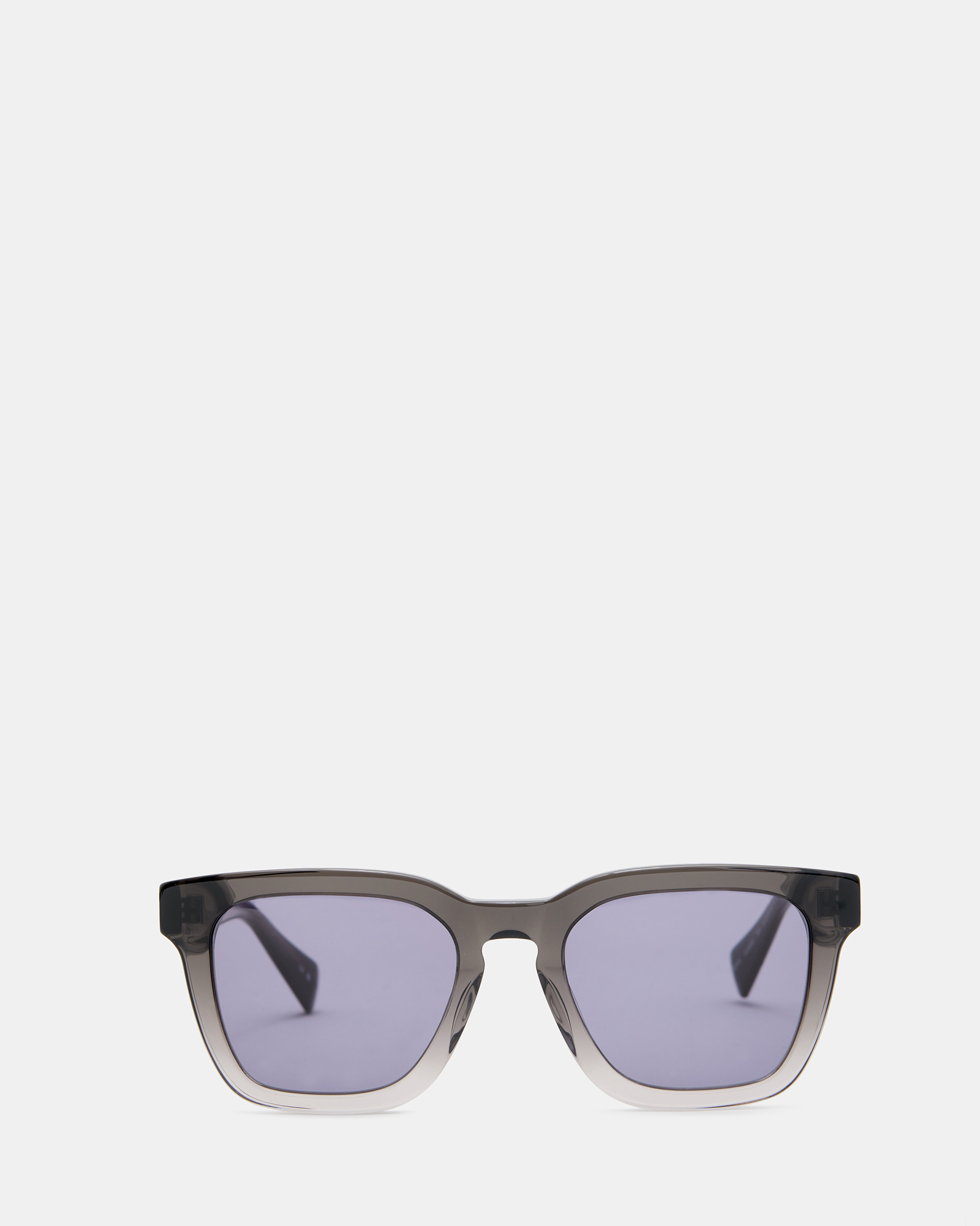 Shop Allsaints Phoenix Square Shaped Sunglasses In Crystal Grey