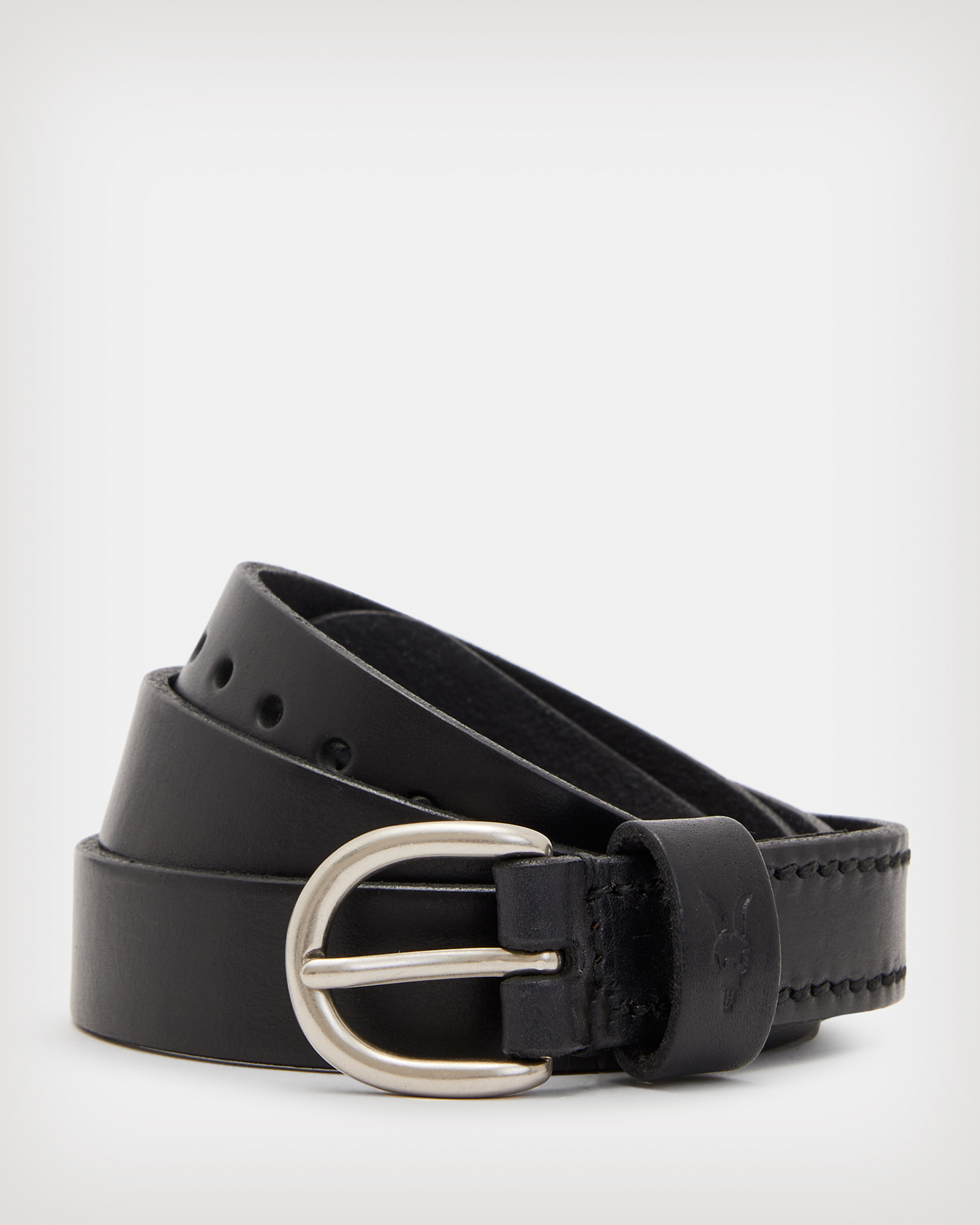 Bodhi Smooth Leather Belt Black | ALLSAINTS US