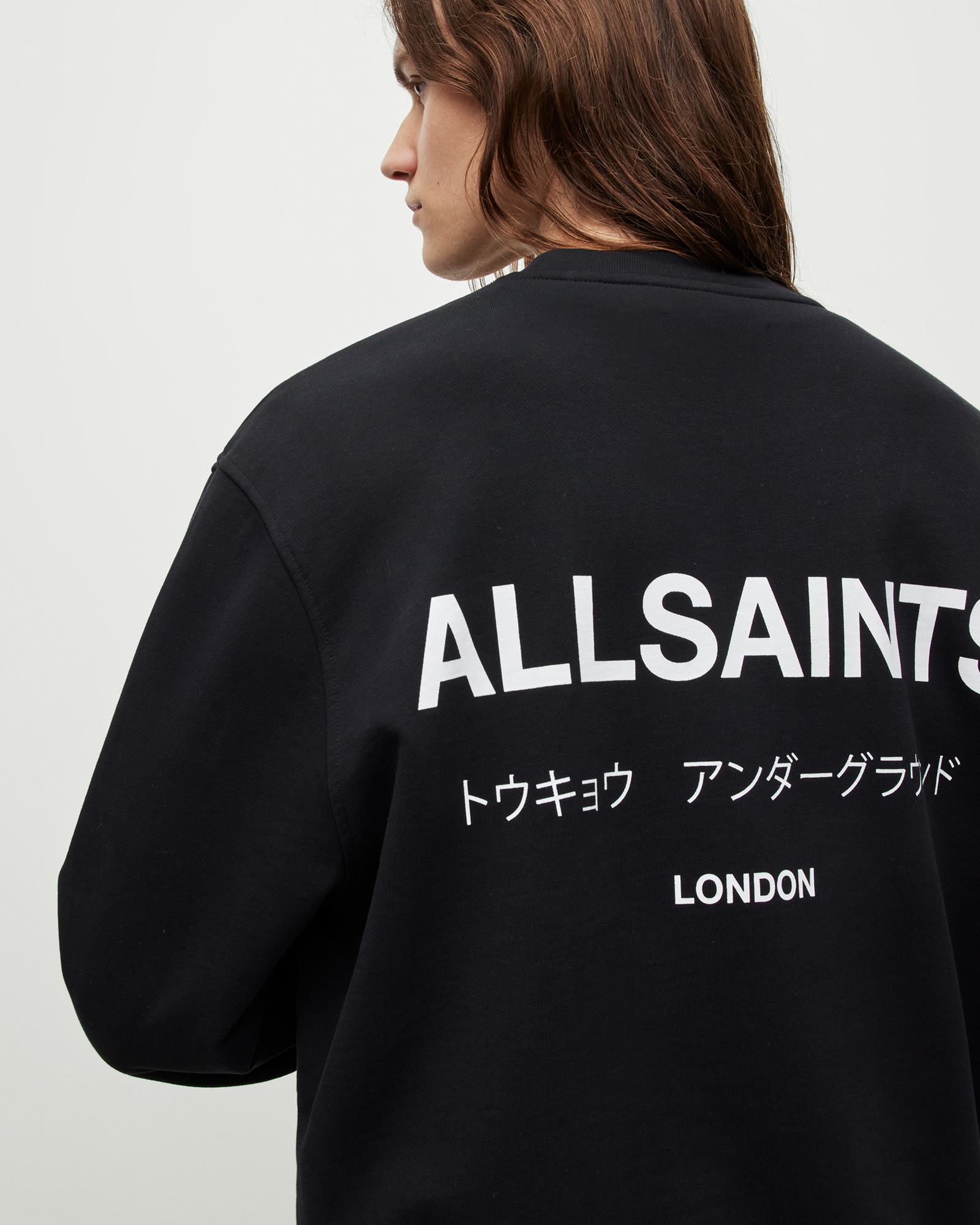 AllSaints Underground Oversized Crew Sweatshirt