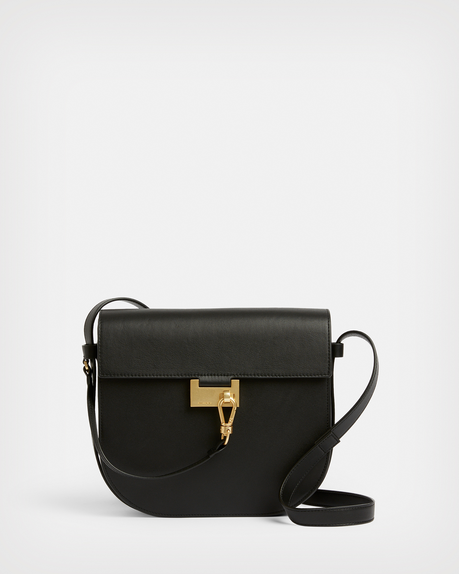 Nicolette Leather Shoulder Bag Black | ALLSAINTS US